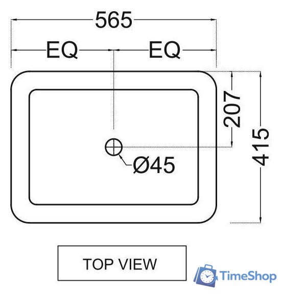 Умывальник Jaquar FLS-WHT-5601 - Изображение №2 — Интернет-магазин Time-Shop