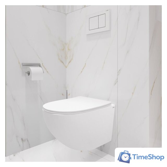 Унитаз подвесной Lauter Sulzdorf + GROHE Rapid SL 38772001 + панель GROHE 37131000 (белый с микролифтом) - Изображение №11 — Интернет-магазин Time-Shop