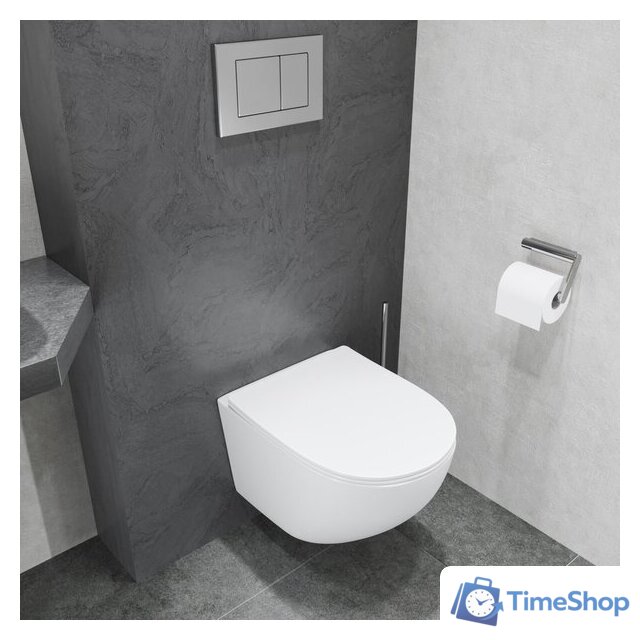 Унитаз подвесной Lauter Sulzdorf + GROHE Rapid SL 38772001 + панель GROHE 37131000 (белый с микролифтом) - Изображение №8 — Интернет-магазин Time-Shop