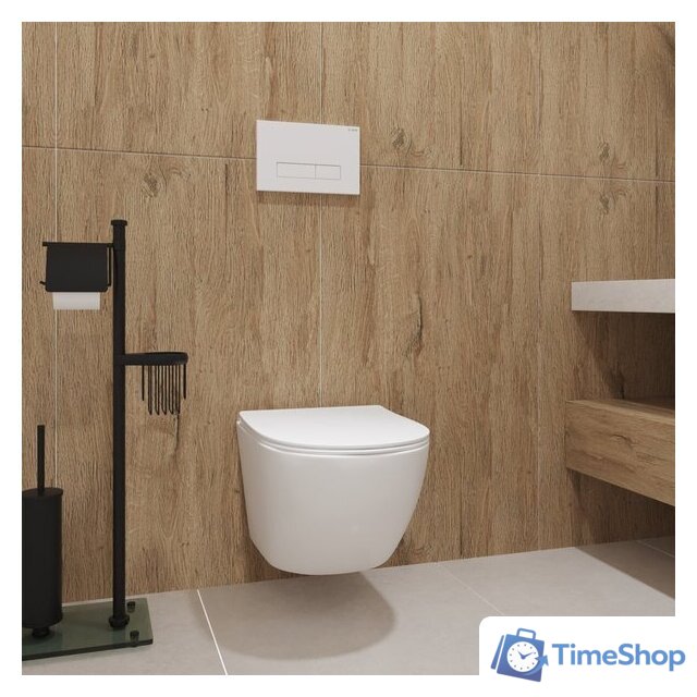 Унитаз подвесной Lauter Sulzdorf + GROHE Rapid SL 38772001 + панель GROHE 37131000 (белый с микролифтом) - Изображение №14 — Интернет-магазин Time-Shop