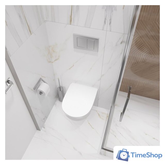 Унитаз подвесной Lauter Sulzdorf + GROHE Rapid SL 38772001 + панель GROHE 37131000 (белый с микролифтом) - Изображение №13 — Интернет-магазин Time-Shop