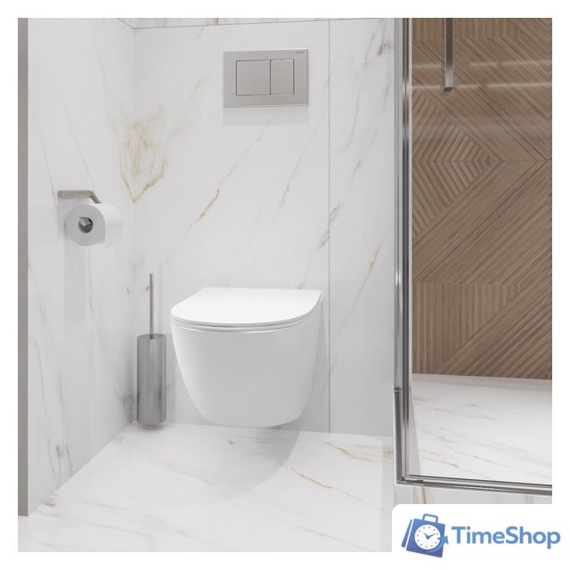 Унитаз подвесной Lauter Sulzdorf + GROHE Rapid SL 38772001 + панель GROHE 37131000 (белый с микролифтом) - Изображение №10 — Интернет-магазин Time-Shop