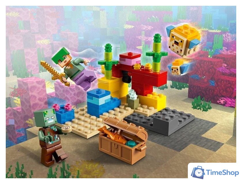 Конструктор LEGO Minecraft 21164 Коралловый риф - Изображение №15 — Интернет-магазин Time-Shop