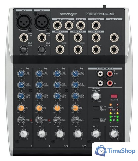 Микшерный пульт Behringer Xenyx 802S - Изображение №1 — Интернет-магазин Time-Shop