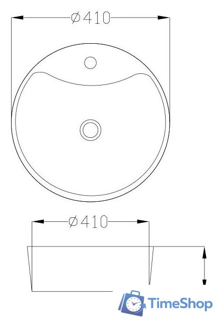 Умывальник Invena Rondi CE-20-001 - Изображение №4 — Интернет-магазин Time-Shop