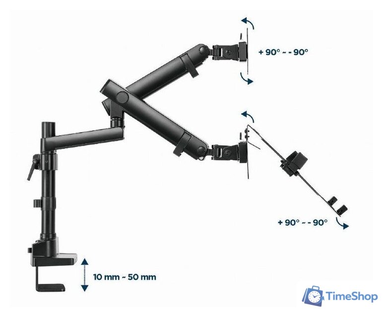 Кронштейн для монитора Gembird MA-DA3-02 - Изображение №12 — Интернет-магазин Time-Shop