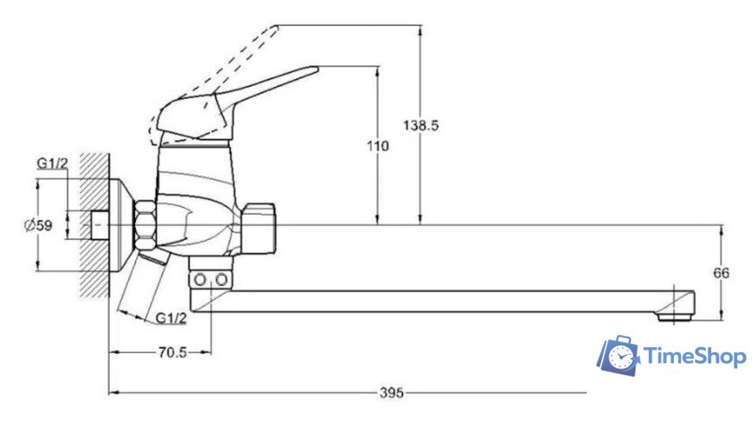 Смеситель Econoce EC0363 - Изображение №4 — Интернет-магазин Time-Shop