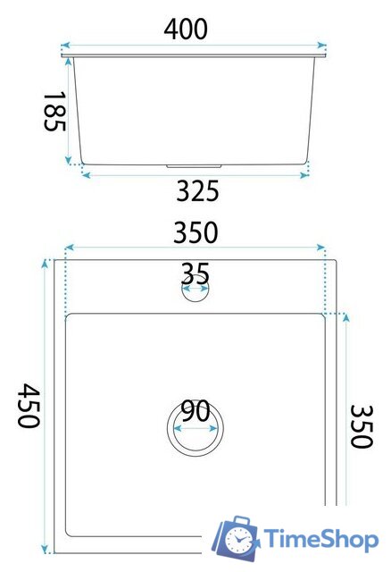 Кухонная мойка Rea ZLE-06000 (без смесителя) - Изображение №6 — Интернет-магазин Time-Shop