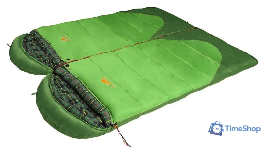 Спальный мешок AlexikA Siberia Compact Plus 200 (левая молния, зеленый) - Изображение №4 — Интернет-магазин Time-Shop