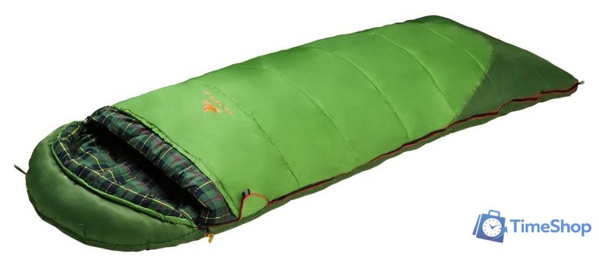 Спальный мешок AlexikA Siberia Compact Plus 200 (левая молния, зеленый) - Изображение №1 — Интернет-магазин Time-Shop