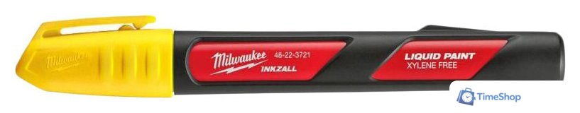 Маркер строительный Milwaukee Inkzall 48223721 (желтый) - Изображение №1 — Интернет-магазин Time-Shop