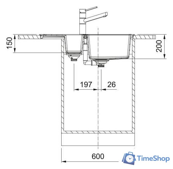 Кухонная мойка Franke S2D 651-78 143.0618.684 - Изображение №2 — Интернет-магазин Time-Shop