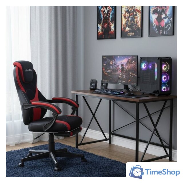 Игровое (геймерское) кресло Arvento Primo (черный/красный) - Изображение №4 — Интернет-магазин Time-Shop