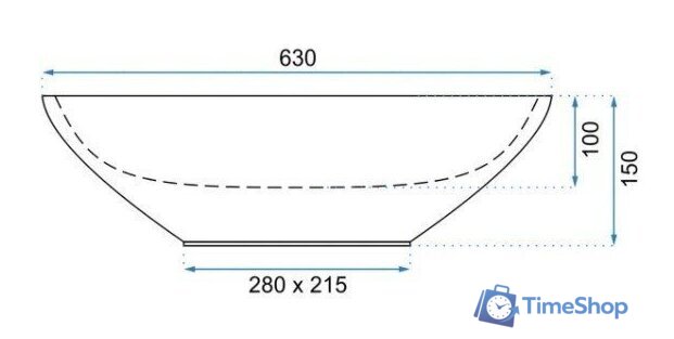Умывальник Rea Sofia U9908 - Изображение №3 — Интернет-магазин Time-Shop