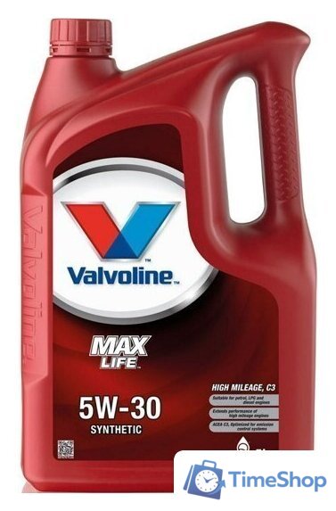 Моторное масло Valvoline Maxlife C3 5W-30 5л - Изображение №1 — Интернет-магазин Time-Shop