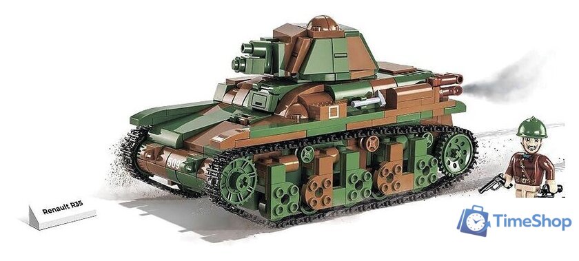 Конструктор Cobi World War II 2553 Renault R35 - Изображение №5 — Интернет-магазин Time-Shop