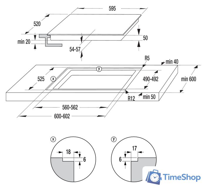 Варочная панель Gorenje ECT643BSC - Изображение №5 — Интернет-магазин Time-Shop