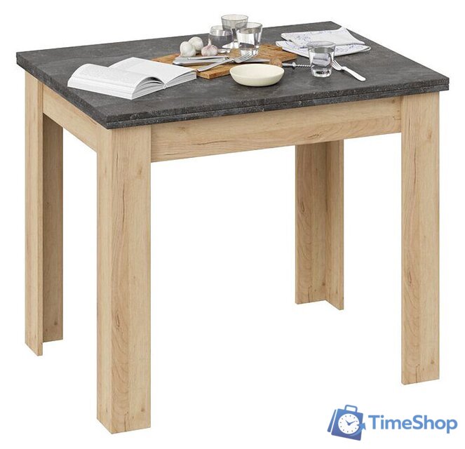 Кухонный стол Трия Промо тип 3 (дуб крафт золотой/ателье темное) - Изображение №3 — Интернет-магазин Time-Shop