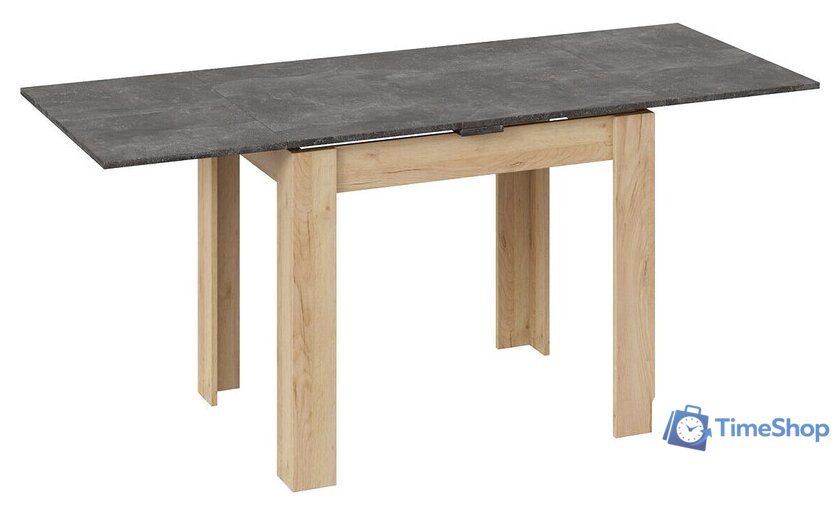 Кухонный стол Трия Промо тип 3 (дуб крафт золотой/ателье темное) - Изображение №6 — Интернет-магазин Time-Shop