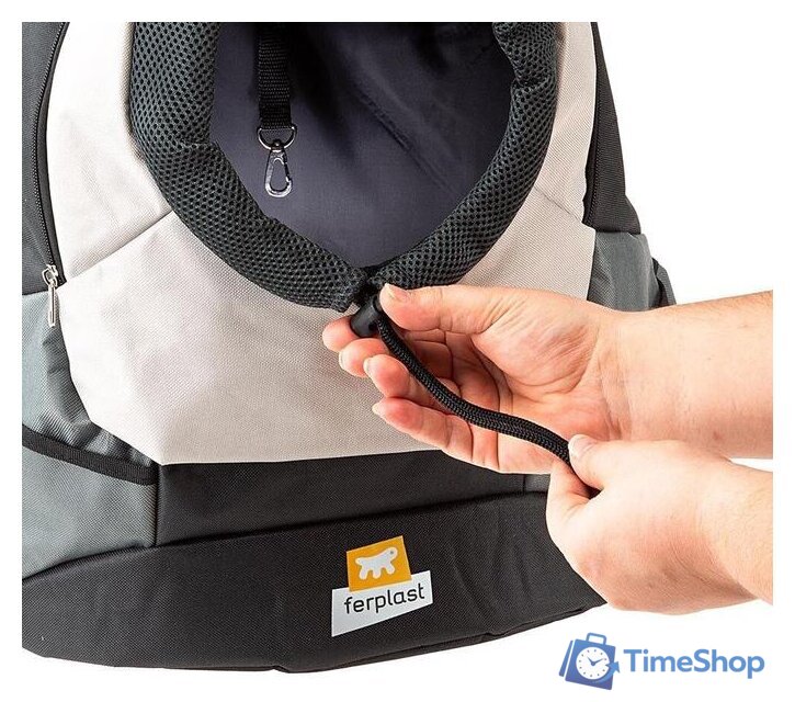 Рюкзак-переноска Ferplast Kangoo L (серый) - Изображение №6 — Интернет-магазин Time-Shop