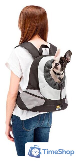 Рюкзак-переноска Ferplast Kangoo L (серый) - Изображение №2 — Интернет-магазин Time-Shop