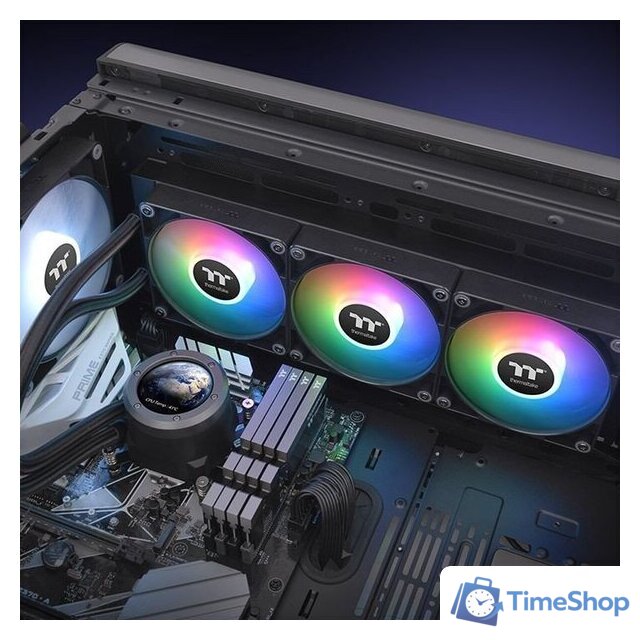 Система жидкостного охлаждения для процессора Thermaltake TH360 V2 Ultra ARGB Sync CL-W384-PL12SW-A - Изображение №6 — Интернет-магазин Time-Shop