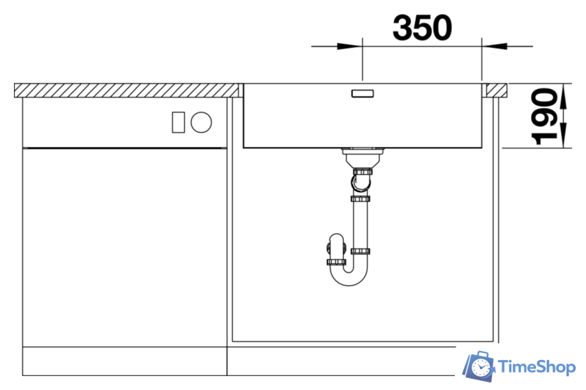 Кухонная мойка Blanco Andano 700-IF/A 525246 (с клапаном-автоматом, сатин) - Изображение №5 — Интернет-магазин Time-Shop