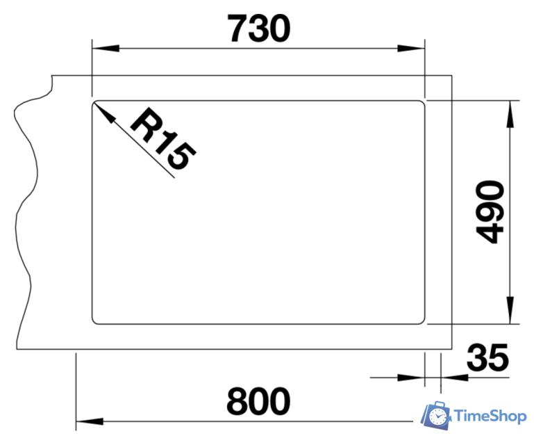 Кухонная мойка Blanco Andano 700-IF/A 525246 (с клапаном-автоматом, сатин) - Изображение №4 — Интернет-магазин Time-Shop