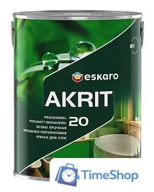 Краска Eskaro Akrit 20 9.5л (белый) - Изображение №1 — Интернет-магазин Time-Shop