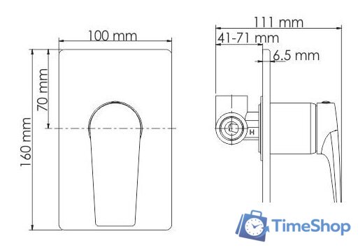 Смеситель Wasserkraft Glan 6651 - Изображение №5 — Интернет-магазин Time-Shop