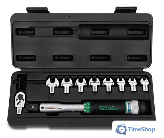 Динамометрический ключ с набором Toptul 3/8