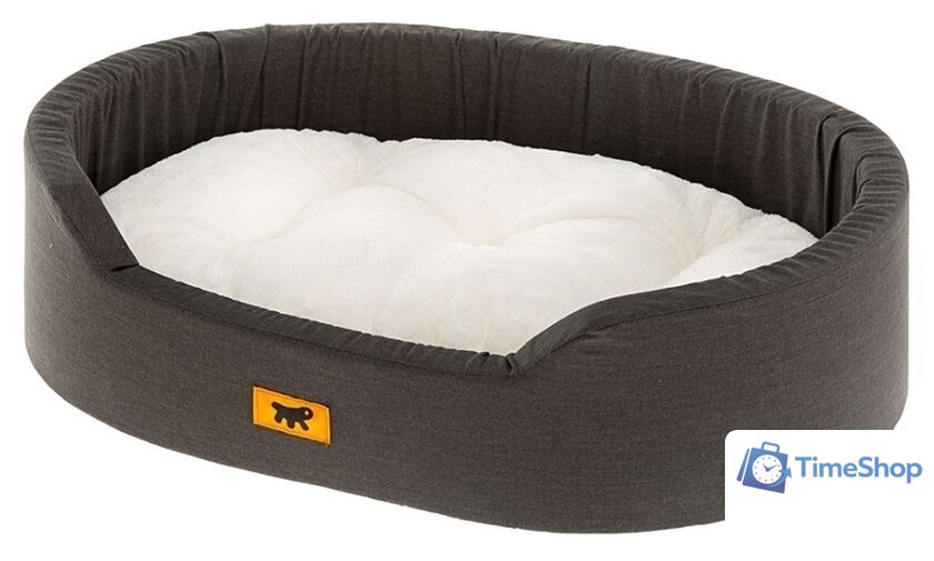 Лежак Ferplast Dandy F 95 (с мехом, черный/белый) - Изображение №1 — Интернет-магазин Time-Shop