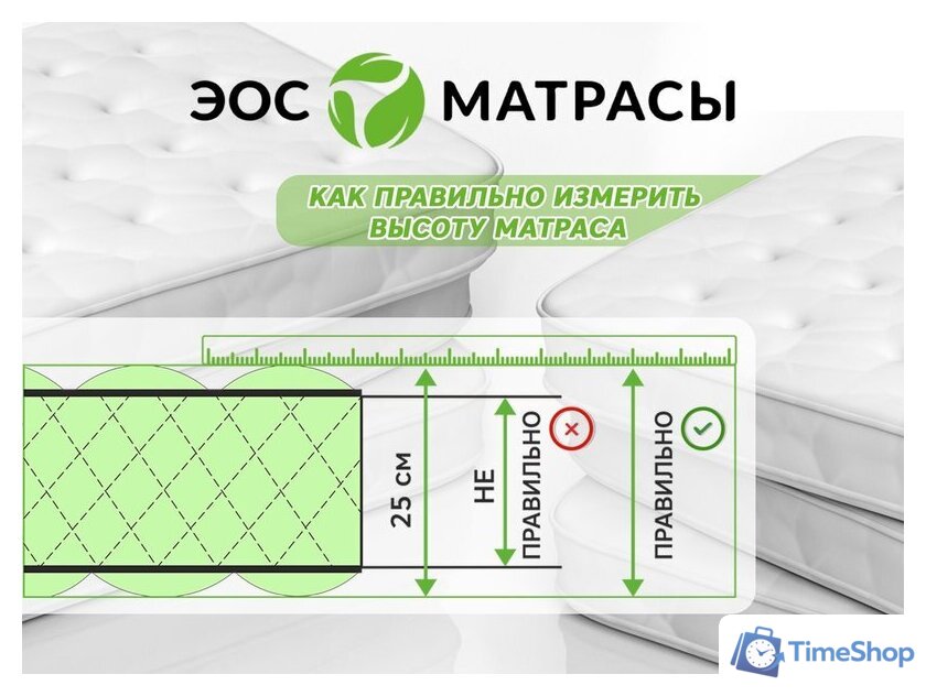 Матрас ЭОС Идеал 1а/2 120x200+Samsara Листья 2сп 200-27 - Изображение №17 — Интернет-магазин Time-Shop