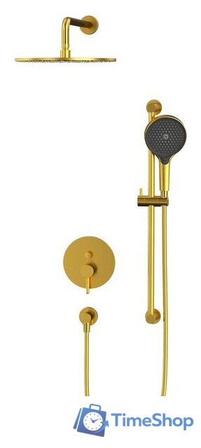 Душевая система  Whitecross Y YSET05TOPGLB (брашированное золото) - Изображение №2 — Интернет-магазин Time-Shop