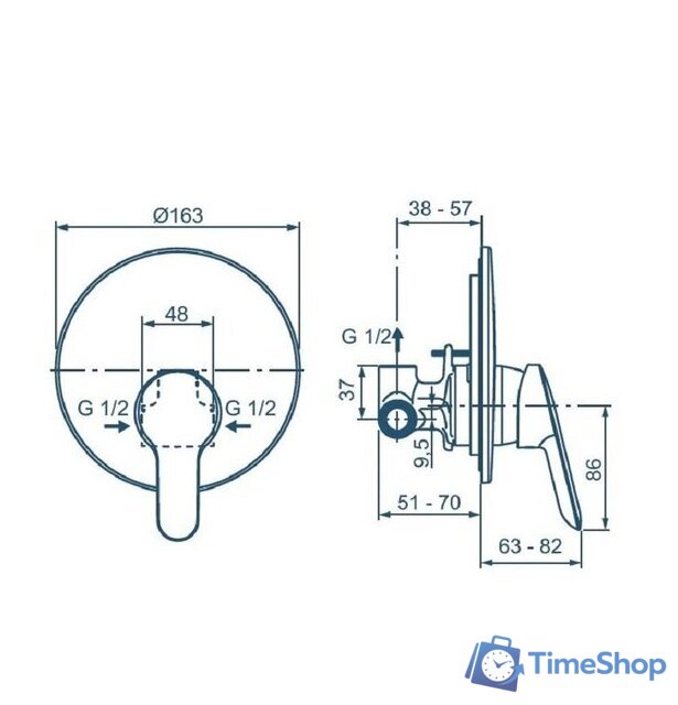 Гигиенический душ Ideal Standard BD125AA - Изображение №8 — Интернет-магазин Time-Shop