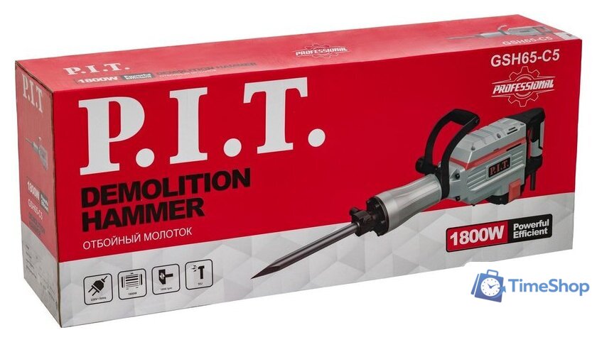 Отбойный молоток P.I.T. GSH65-C5 (кейс) - Изображение №2 — Интернет-магазин Time-Shop