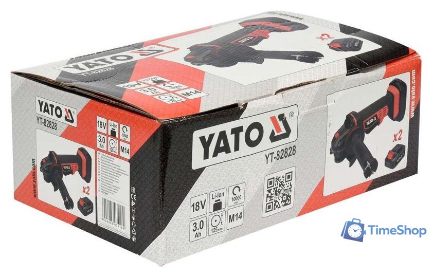 Угловая шлифмашина Yato YT-82828 - Изображение №3 — Интернет-магазин Time-Shop