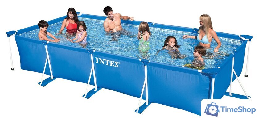 Каркасный бассейн Intex Rectangular Frame 450x220x84 (58982/28273) - Изображение №1 — Интернет-магазин Time-Shop