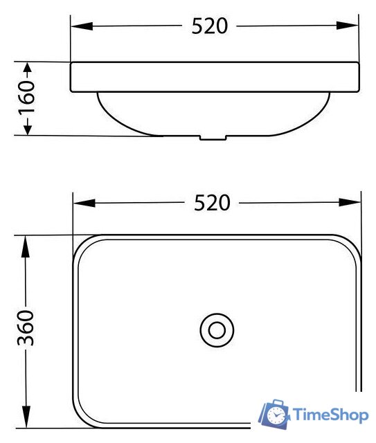 Умывальник Lauter 21441A + Sky 21СК533BS - Изображение №4 — Интернет-магазин Time-Shop