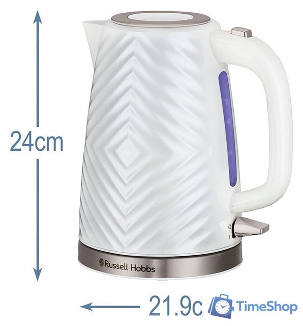 Электрический чайник Russell Hobbs 26381-70 Groove - Изображение №6 — Интернет-магазин Time-Shop