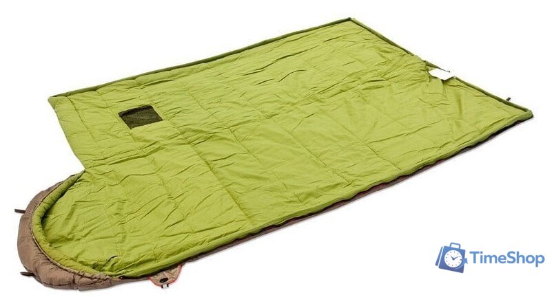 Спальный мешок AlexikA Summer Plus (оливковый, молния слева) - Изображение №3 — Интернет-магазин Time-Shop