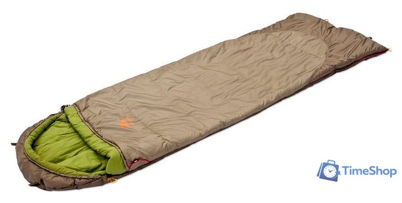 Спальный мешок AlexikA Summer Plus (оливковый, молния слева) - Изображение №2 — Интернет-магазин Time-Shop
