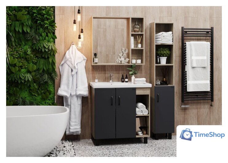  Onika Шкаф с зеркалом Тимбер 70.00 207045 - Изображение №2 — Интернет-магазин Time-Shop