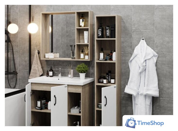  Onika Шкаф с зеркалом Тимбер 70.00 207045 - Изображение №4 — Интернет-магазин Time-Shop