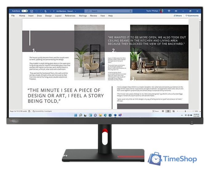 Монитор Lenovo ThinkVision S27i-30 63DFKAT4EU - Изображение №1 — Интернет-магазин Time-Shop