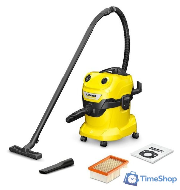 Пылесос Karcher WD 4 V-20/5/22 1.628-209.0 - Изображение №1 — Интернет-магазин Time-Shop
