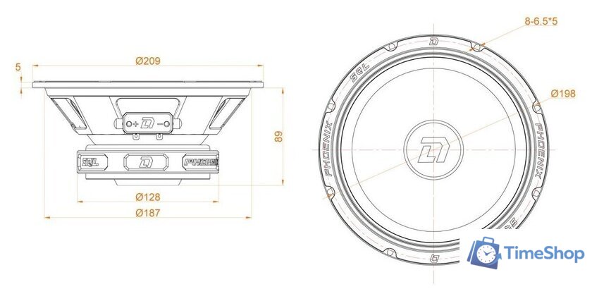 Мидбас DL Audio Phoenix SQL 200 - Изображение №4 — Интернет-магазин Time-Shop