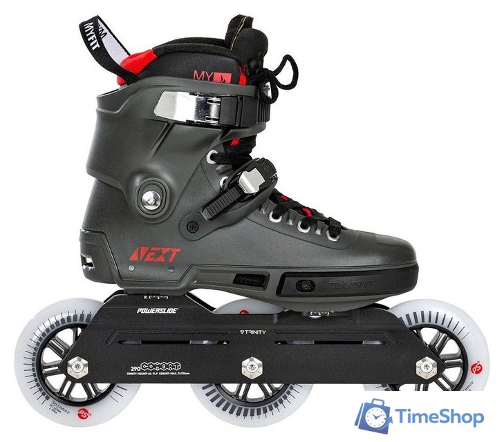 Роликовые коньки Powerslide Next 110 908409 (р. 40-41, charcoal) - Изображение №1 — Интернет-магазин Time-Shop