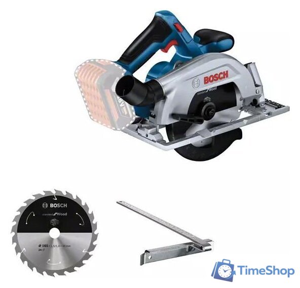 Дисковая (циркулярная) пила Bosch GKS 185-LI Professional 06016C1221 (без АКБ) - Изображение №2 — Интернет-магазин Time-Shop