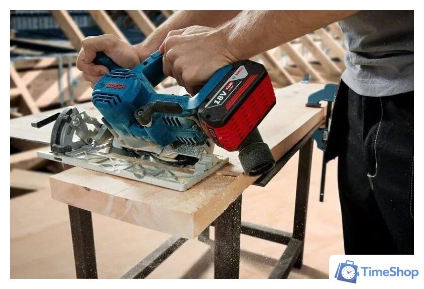 Дисковая (циркулярная) пила Bosch GKS 185-LI Professional 06016C1221 (без АКБ) - Изображение №5 — Интернет-магазин Time-Shop